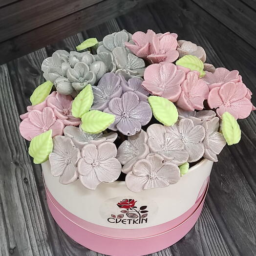 Букет шоколадных цветов Гортензия