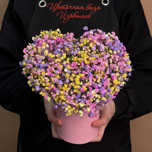 Сердце из гипсофилы