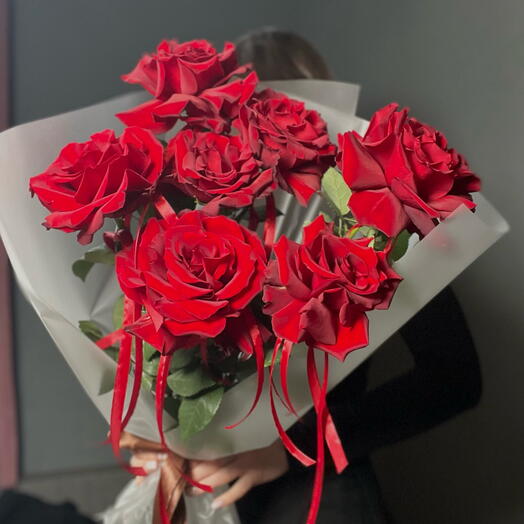 Страстный букет с лентами💔