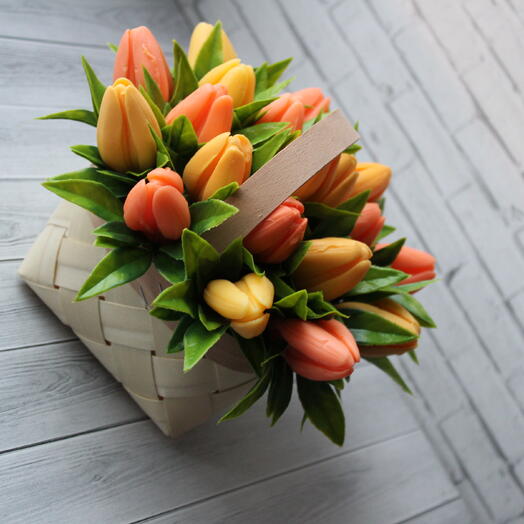 Букет из мыла Тюльпаны