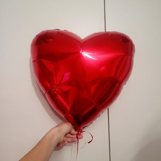 Сердце фольгированное 1 шар 45 см