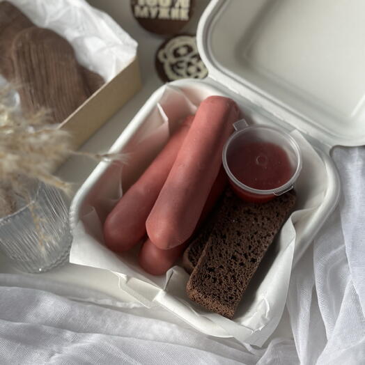 Набор пирожных «сосиски с хлебом» подарок на 23 февраля