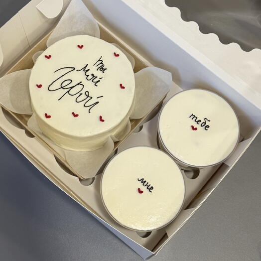 Бенто торт + 2 трайфла на 23 февраля