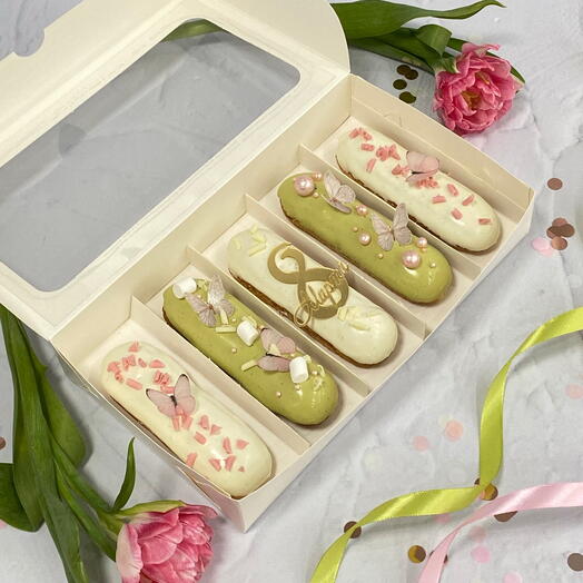 Подарочный набор эклеров ассорти