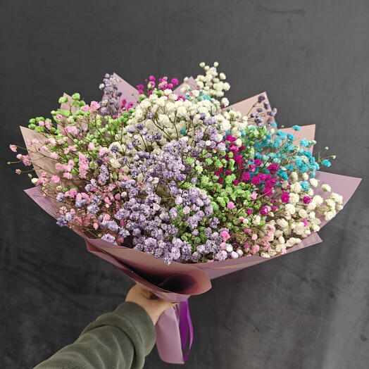 Букет из гипсофилы микс 🌸