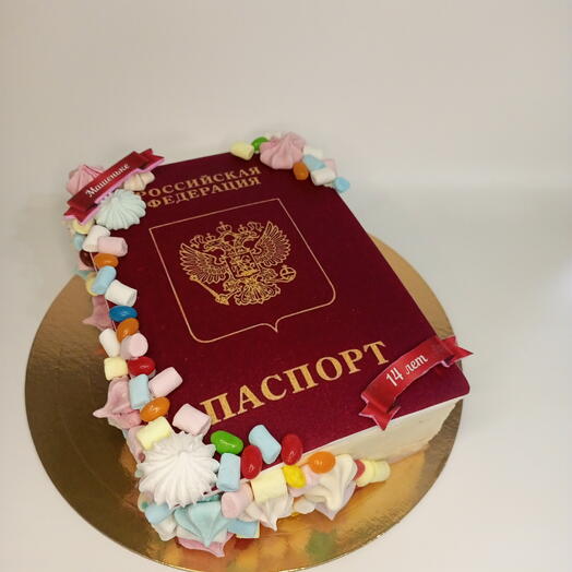 Торт "Паспорт"