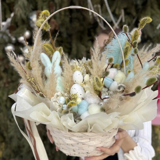 Пасхальная композиция с кроликом 🐣🐰