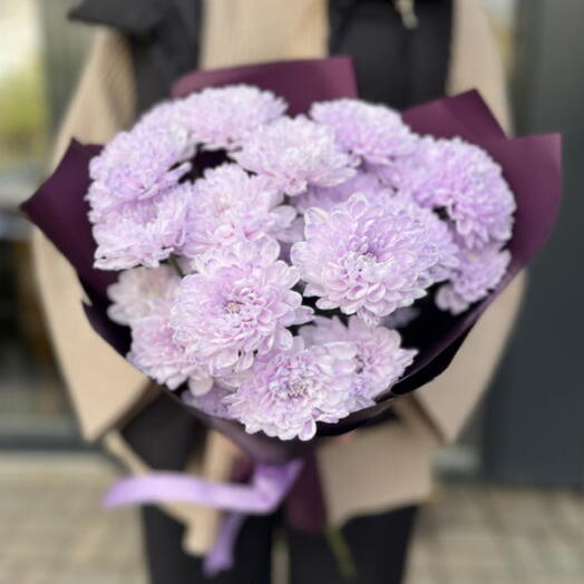 Фиолетовая хризантема💜