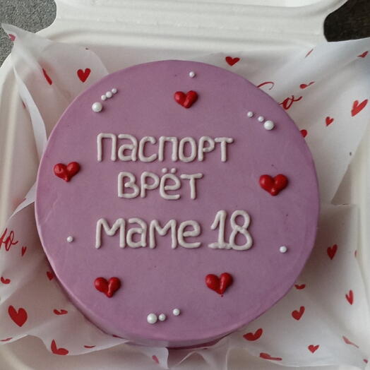 Бенто торт для Мамочки Паспорт врёт,Маме 18