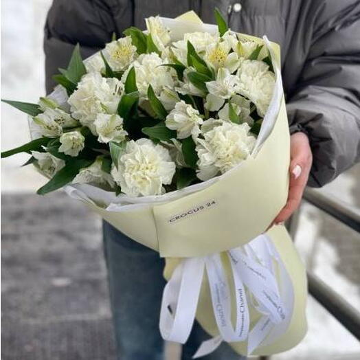Букет альстромерий и диантусов 26