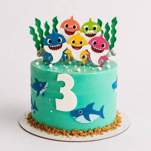 Торт Baby shark party