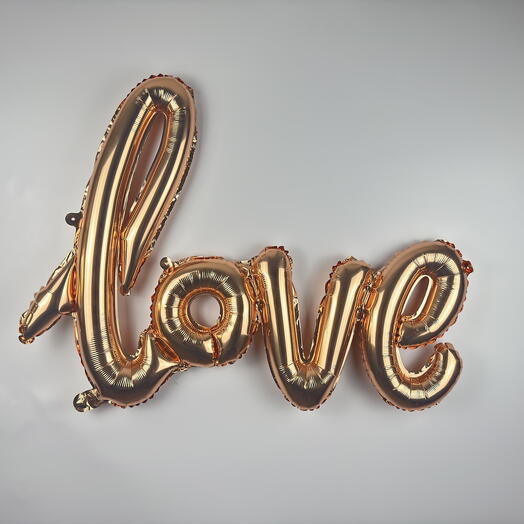Шар Love розовый | 100см