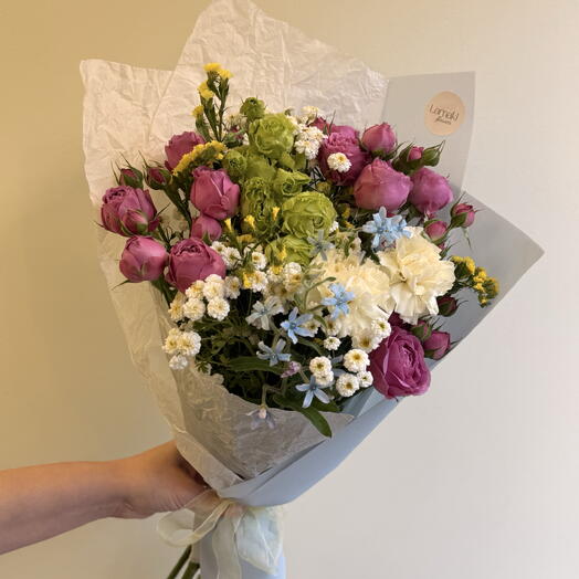 Bombastic Rose and Eustoma
