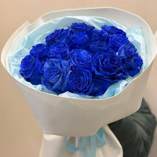 15 Синих роз Эквадор 💙 розы синие розы букет синих роз