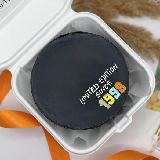 Бенто торт на День Рождения «Limited edition since» с Вашим годом рождения, 700гр