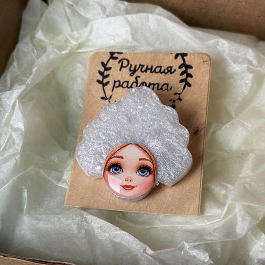 РУЧНАЯ РАБОТА! Брошь в русском стиле