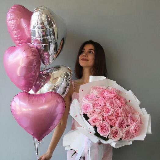 Beautiful set with flowers