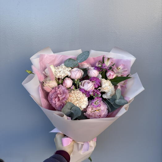 Букет «все оттенки розового🌸»