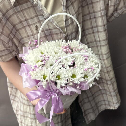 Корзина цветов 💜