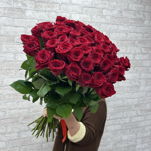 51 красная роза 🌹 70 см ♥️