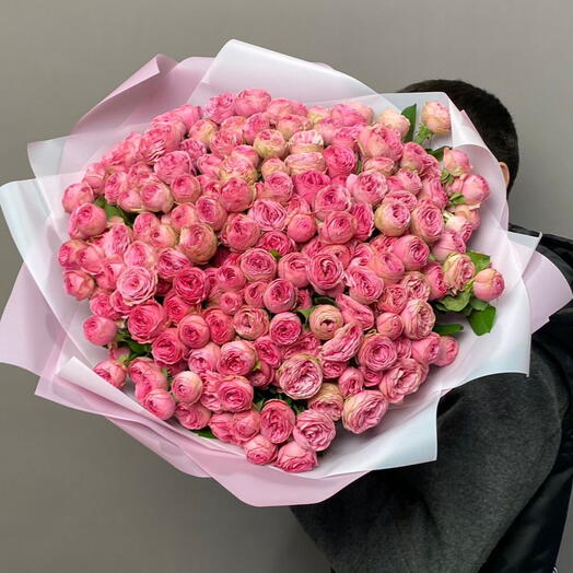 Букет из 51 кустовой Розы Жизель L
