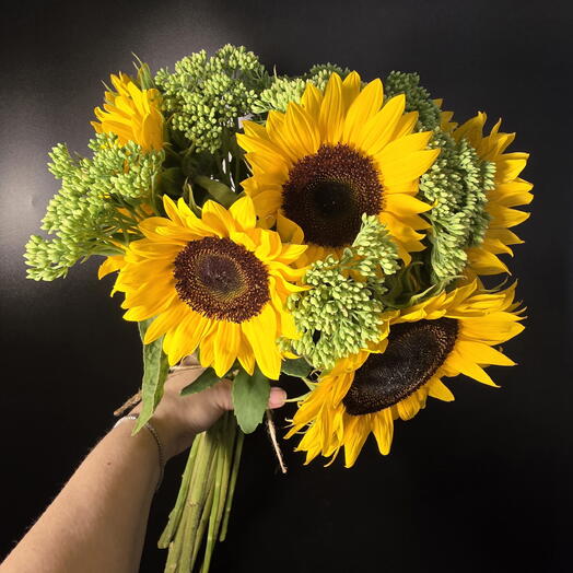 «Степное солнце» букет из подсолнуха🌻