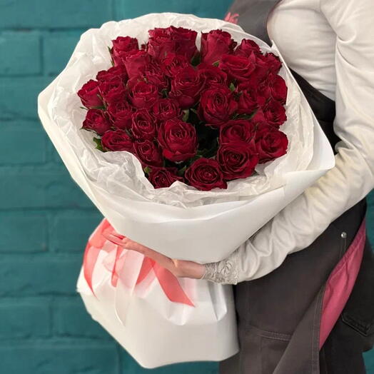 Букет 20  из 35 красных роз