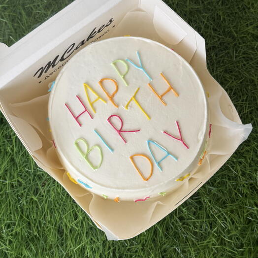 Торт на день рождения happy birthday 600г