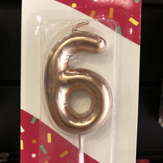Свечи цифры «6»
