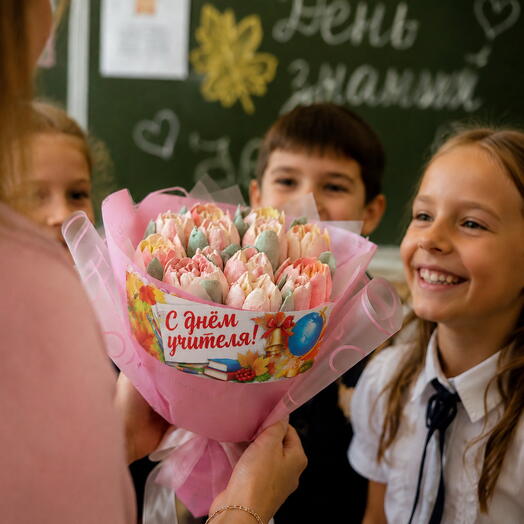 Зефирный букет для учителя