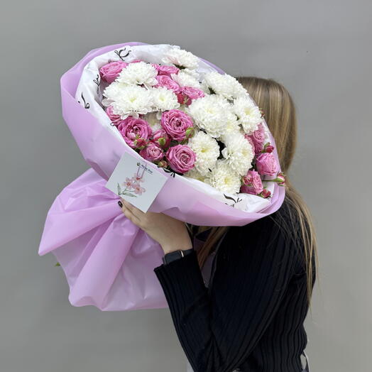 Букет «Розовый шёлк»