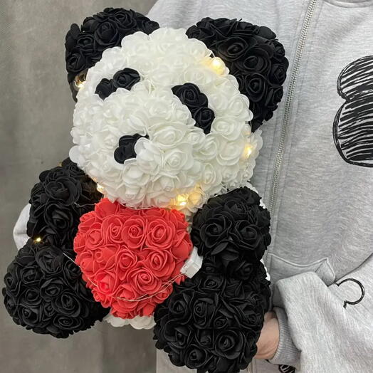 Мишка из роз 40 см