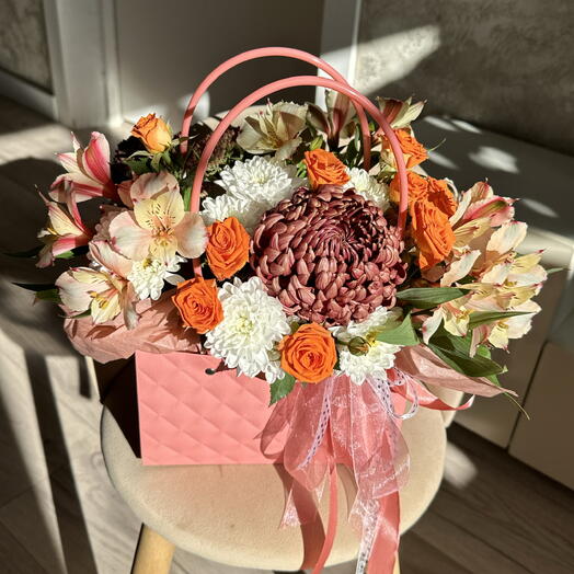 Композиция в сумке «Адэль»🌸🌿