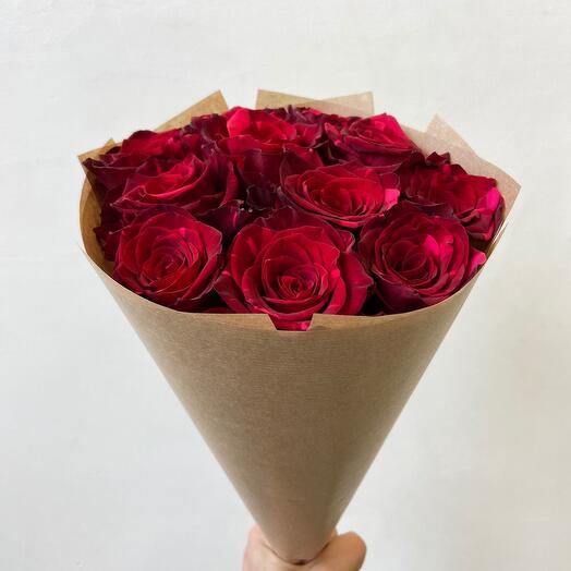 11 rosas Rojas 50cm