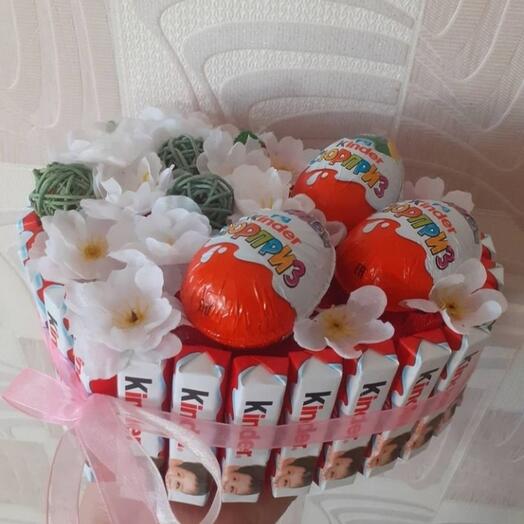 Сердце из киндер
