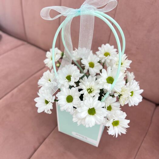 Handbag with daisies