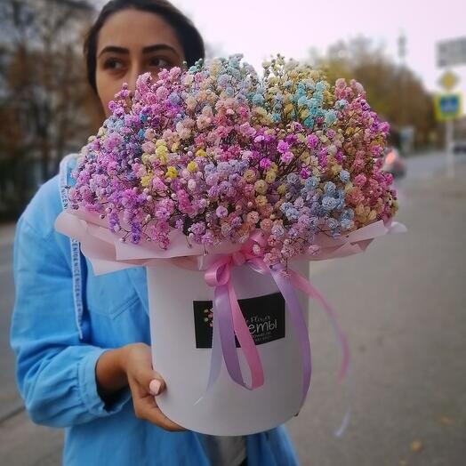 Цветы в коробке большая