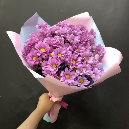 Bouquet of 5 bush Chrysanthemums