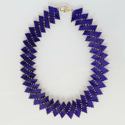 ZIGZAG necklace - purple