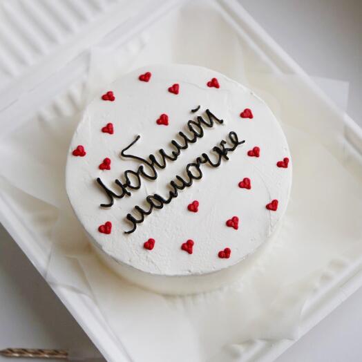 Bento cake for "Beloved mother" as a gift