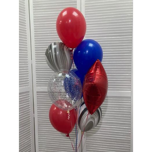 Fountain "Bright explosion", 8 balls