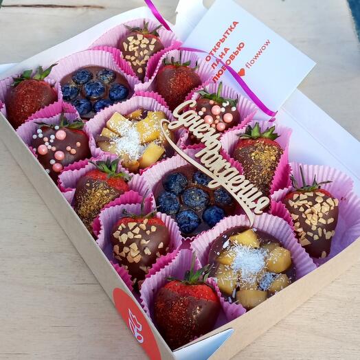 🍓Клубника в шоколаде🍓, сет pink