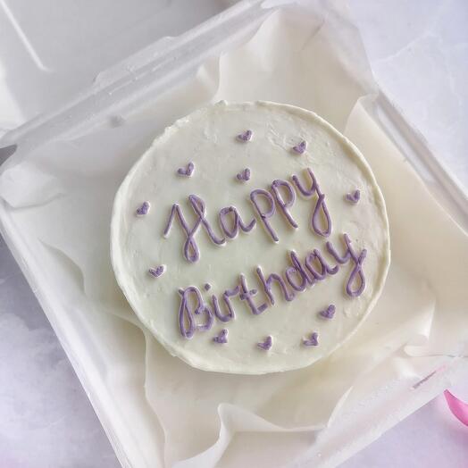 Бенто торт на день рождения "Happy birthday"