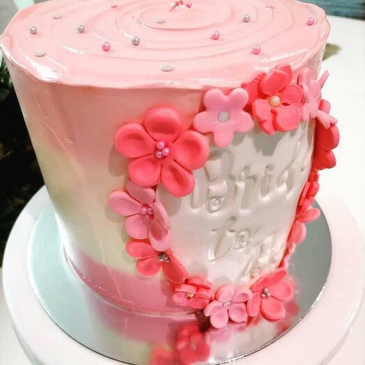 Custom Floral Cake