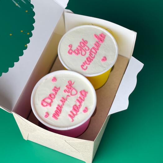 Набор cake to go, стаканчики/ Трайфлы ассорти маме, мамочке, День матери