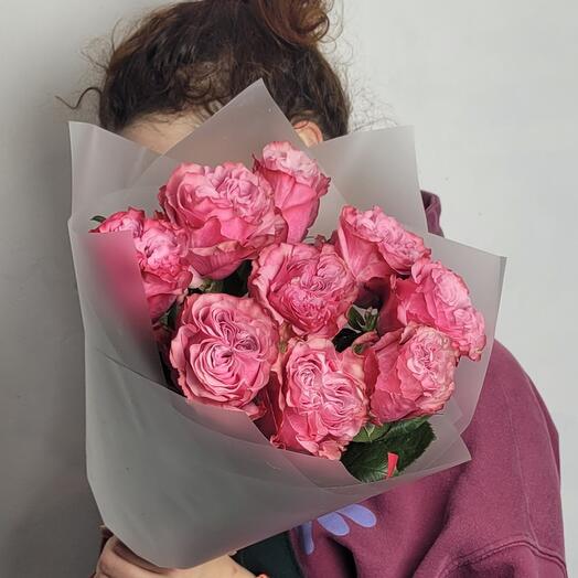 Букет из 9 пионовидных роз