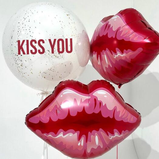 Набор шаров Kiss you