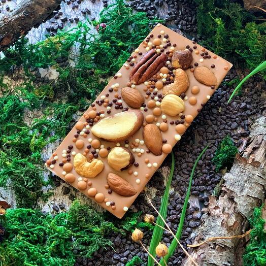 Шоколадная плитка 120гр Карамельный шоколад