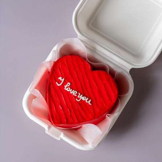 Бенто-торт сердце «I love you»