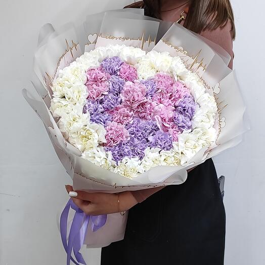 Букет из диантусов 💜